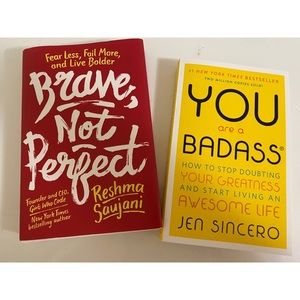 BRAVE NOT PERFECT, You are a badass BOOKS